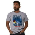 thumbnail image 4 of All Downhill From Here Denver CO Plus Size Crewneck Graphic Tee Shirt Brisco Brands 2X, 4 of 5