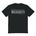 thumbnail image 1 of Massachusetts Graphic Black Men's Cotton T-Shirt, 1 of 1