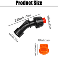thumbnail image 3 of High Pressure Curved Spray Nozzle Set, Replacement Nozzle for Knapsack Pump & Tank Sprayers, for Garden Lawn Farm Applications, 3 of 5