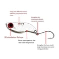 thumbnail image 4 of Sonducket Kit de cucharas para trucha, aparejos de pescado, lentejuelas, temblor, Wobbler, señuelo de pesca, Mini Crankbait, cebos de Pescar naranja negro 2.5 g, 4 of 6