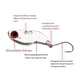thumbnail image 3 of Advancent Kit de cucharas de trucha Lentejuelas Temblor Señuelo de pesca Gancho único Mini Cebos de para carpa de agua salada Type3 NO3, 3 of 6
