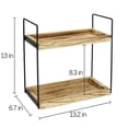 thumbnail image 5 of Cipaher Storage Shelf Organizer for Kitchen Bathroom Bedroom 2 Tiers Countertop Wood Storage Shelf, 5 of 5