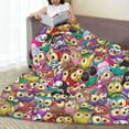 thumbnail image 6 of Sikiie Cute Cartoon Owls Ultra-Soft Micro flannel Blanket Luxury All Seasons Warm Blanket for Bedding Sofa and Travel (4 sizes)-60"x50", 6 of 7