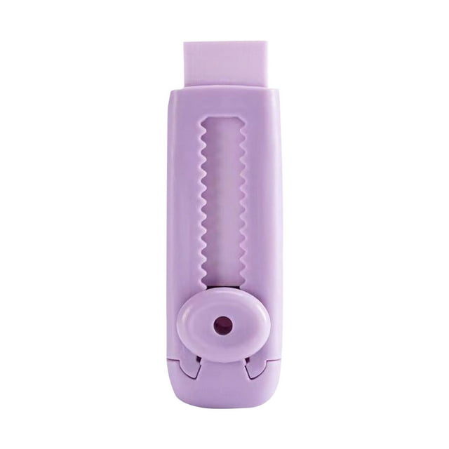 Maplenight Push The Eraser Roller for School Students - Traceless, Less Scraps, Wheel Design, Durable Material, Enhances Learning - Children's Eraser Tool Purple