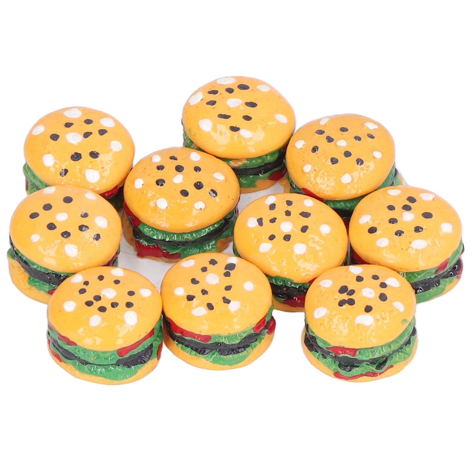 Doll’s House Food Handmade Burger in a Bun 1:24th Scale Set of 4 New 