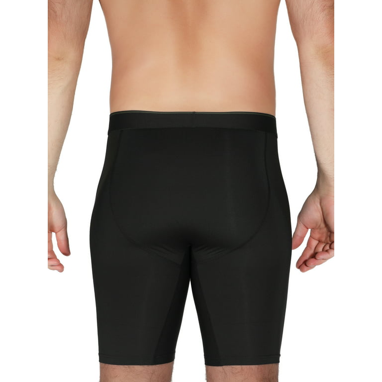 Athletic Works Men's Boxer Briefs Underwear 3 Pack - 9 inch Inseam - Select  Size