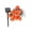 A, variant on Solar Orange String Lights, 10 LED Outdoor Waterproof Decorative Fairy Lights, Warm Glow for Garden Patio Balcony Party Festival Decor
