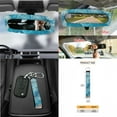 thumbnail image 7 of Renewold Sea Turtle Shell Blue Car Seat Cover Protector 15 PCS Set, with Steering Wheel Rearview Mirror Cover Seat Belt Pad Garbage Bag Air Vent Bag Coasters Key Chain Fit Most Vehicles, 7 of 7