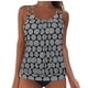 thumbnail image 1 of Trajes de Baño de Corte Alto para las Mujeres sin Mangas Impresión Push-Up Traje de Baño Acolchado Conjuntos de Blusa, Trajes de Baño de Cintura Alta para las Mujeres, 1 of 5