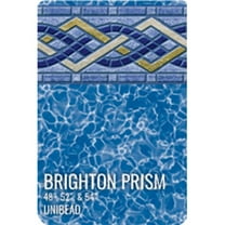 GLI Pool Products 051833OVBPMUB54 18 x 33 ft. Oval 54 in. Unibead Brighton Prism ABG Liner