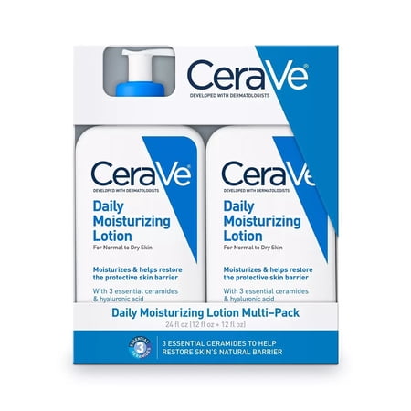 CeraVe Daily Moisturizing Lotion  Normal to Dry Skin (12 fl. oz. 2 Pack)