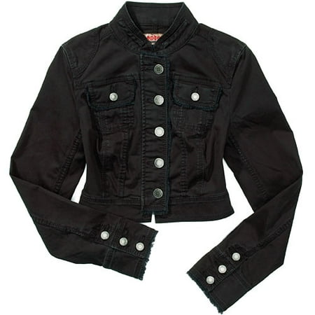 Juniors Cropped Military Jacket