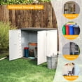 thumbnail image 4 of LOJIAWOWE Outdoor Storage Cabinet 37 CU.ft Resin Waterproof UV-Resistant for Patio,Poolside & Indoor,Gray, 4 of 6