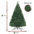 thumbnail image 3 of Gymax Pre-lit 4.5Ft Christmas Tree Hinged Artificial PVC with LED Light Holiday Decor, 3 of 10
