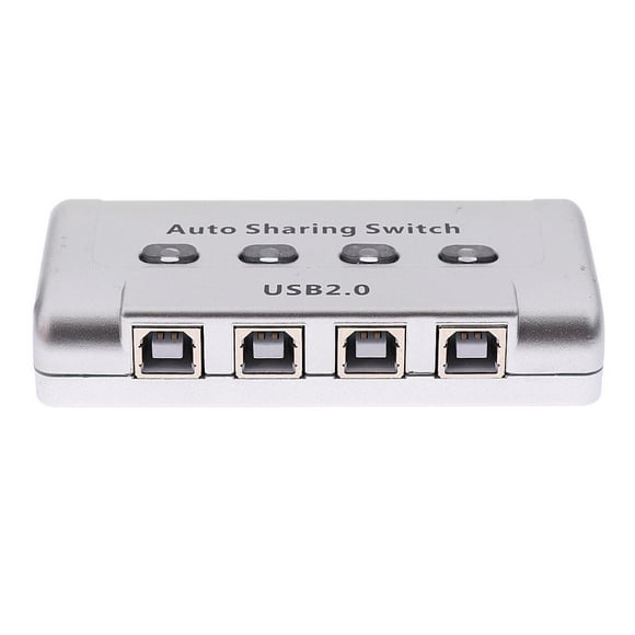 Conmutador selector HUB USB 2.0 de 4 puertos para escáner de impresora