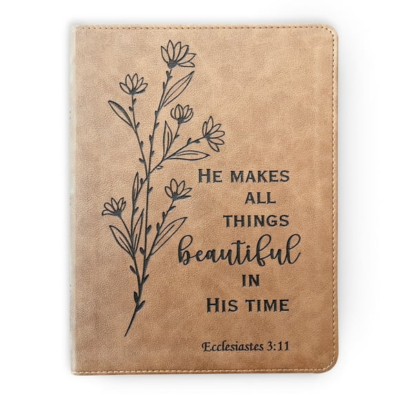 Custom KJV Bible | Wide-Margin Bible | Custom Bible Engraved King James Version | Christian Gifts Baptism Gifts KJV Bible Women Men