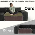 thumbnail image 2 of POEM PANDA 110" L Shaped Modern Minimalist Sofa, Upholstered Comfy Cloud Couch, Modular Sectional Couch with Deep Large seat,Grey, 2 of 7