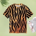 thumbnail image 4 of Animal Print Patterns Women's T-Shirt Short Sleeve T Shirts Tops Tee Ladies Loose T, 4 of 6