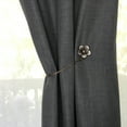 thumbnail image 5 of Vintage Silver Magnetic Curtain Tiebacks (Resin) for Window Drapery - Set of 2, 5 of 7