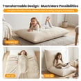 thumbnail image 6 of CATGOOD 3-in-1 Bean Bag Chair for Kids, Convertible kids chair with Skin Friendly Fabric for Living Room, Bedroom, White, 6 of 9