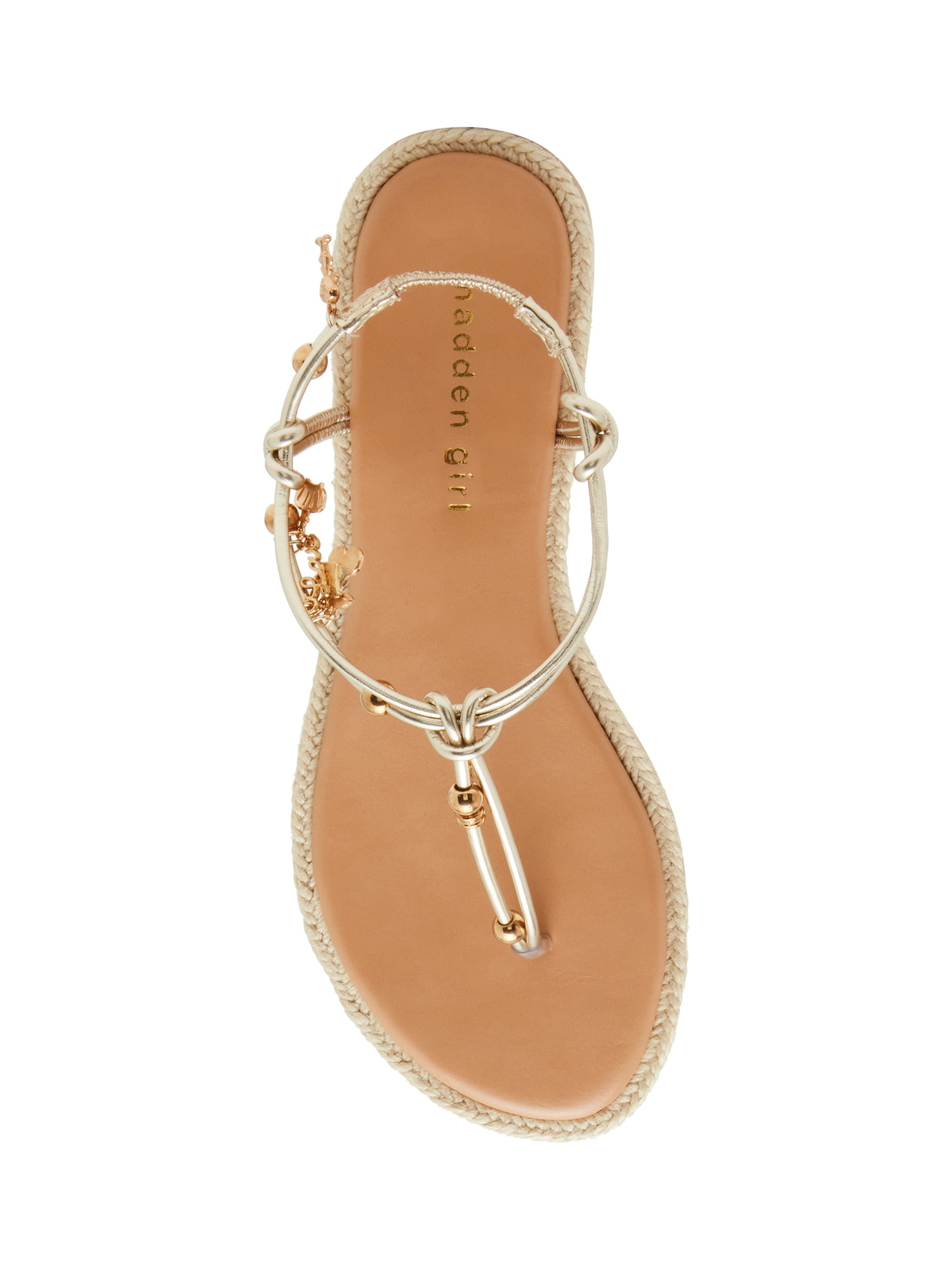 Madden Girl Women's Shelly T-Strap Sandal with Charms