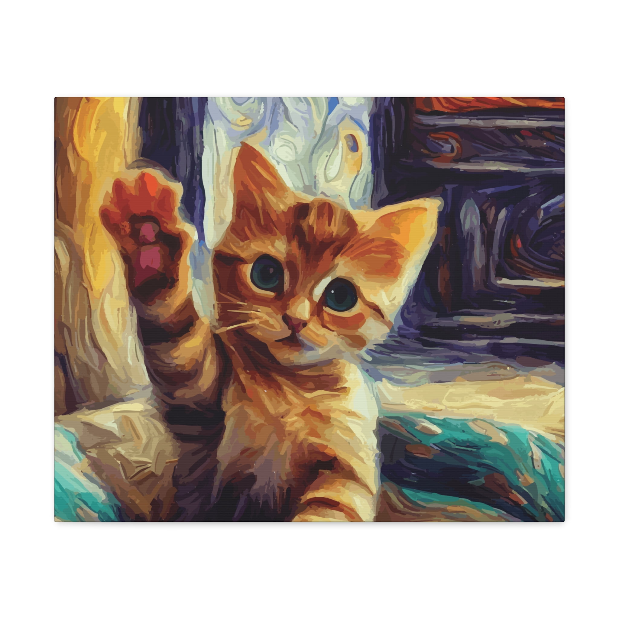 Hello Kitty by Van Gogh Collection Canvas Gallery Wraps *By Van Gogh* Series 24X20X1.25 SHIPPING IS INCLUDED