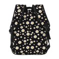 thumbnail image 4 of Zufioo Daisy Print Casual Student Backpack, Adjustable Shoulder Straps Multi-Function Multi-Pocket Sports Bag Travel Backpack, Unisex-One Size, 4 of 5