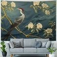 thumbnail image 4 of PRATYUS Japanese Crane Tapestry Red Sun Tapestries Cherry Blossom Tapestry Asian Sakura Aesthetic Wall Hanging Retro Tapestries for Bedroom Dorm Decor Painting, 4 of 6
