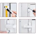 thumbnail image 2 of Set of safety locks, window rotation limiter with screws, white window lock, 2 of 4