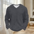 thumbnail image 5 of UQJfacai Mens Waffle Shirts V Neck Long Sleeve Shirt Loose Fit Casual T-Shirt Stretch Athletic Workout Gym Pullover Tops XXXXXL, 5 of 9