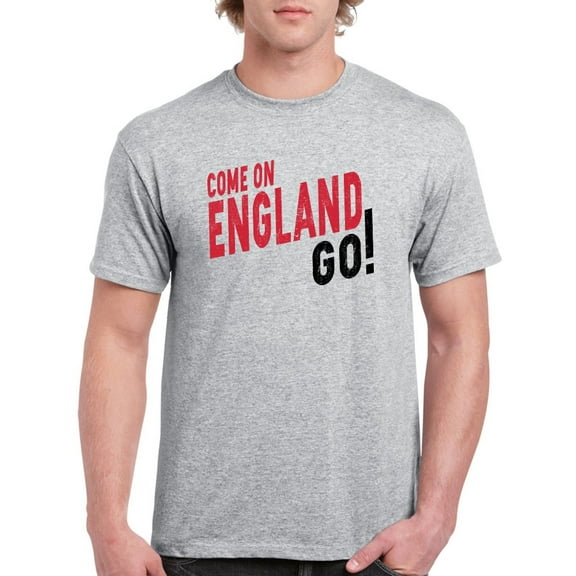 Come On England Go! Men Athletic Heather T-Shirt, Male x-Large