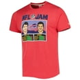 thumbnail image 2 of Unisex Homage Andre Reed & Jim Kelly Heather Red Buffalo Bills NFL Jam Retired Tri-Blend T-Shirt, 2 of 3