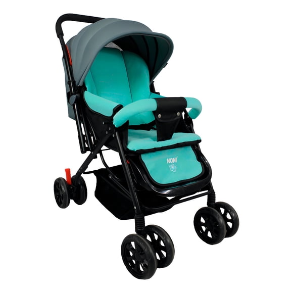 CARRIOLA CON CUBRE PIES DE MANGO REVERSIBLE, NONI IS-555 S AQUA