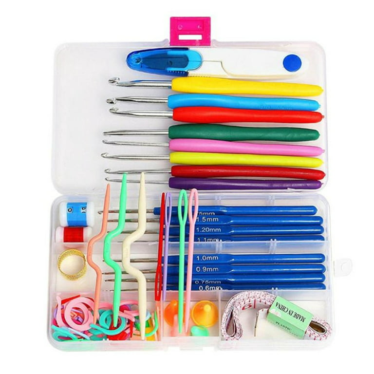 Colorful Stitches Plastic Crochet Hooks Home Sewing Supplies 12 Pieces /  Set New