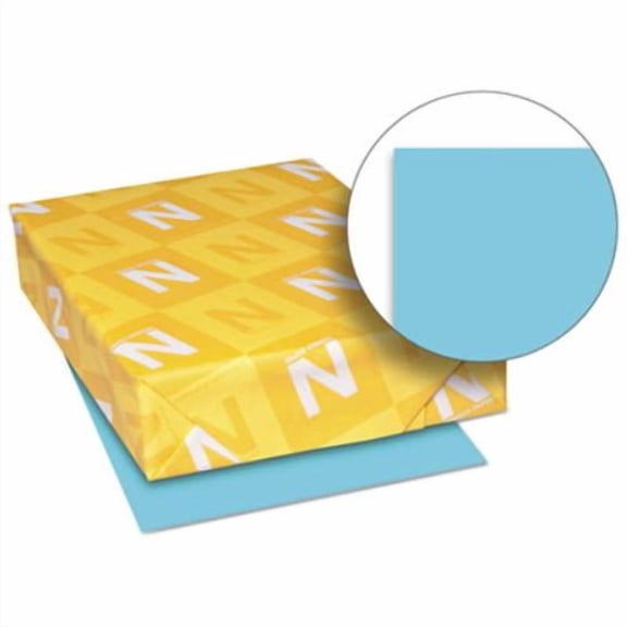 Neenah Paper 26781 Exact Brights 20 lbs. 8.5 in. x 11 in. Color Paper - Bright Blue (500/Ream)