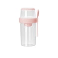 thumbnail image 2 of Vaso Portátil para Comida Ligera, Diseño de Plástico de Doble Capa, Cuchara y Recipiente para Mojar Integrados, Ideal para Oficinistas y Personas con Estilo de Vida Activo, 310 Ml + 760 Ml, 21,5 X 10, 2 of 6