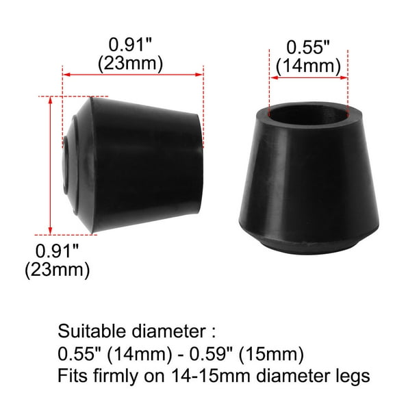 10x GLISSIÈRES POUR MEUBLES 39/16mm, Patins - Patins pour meubles -  Capuchons de