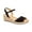 Black, variant on Womens Beige Ankle Strap Luchia Round Toe Wedge Buckle Espadrille Shoes 12 M