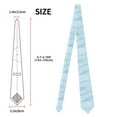 thumbnail image 3 of Gaeub Light Blue Marble Men's Classic Woven Jacquard Necktie Perfect for Weddings & Parties, 3 of 7