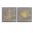 thumbnail image 2 of wall26 Canvas Print Wall Art Set Forest Fern &amp; Chinese Fan Palm on Wood Grain Floral Botanical Illustrations Minimalism Chic Relax/Calm Multicolor for Living Room, Bedroom, Office - 12"x12&q, 2 of 4