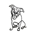 thumbnail image 3 of Minimalist Dog Sculptures Bedroom Office Bookshelf Figurines Decor C, 3 of 9