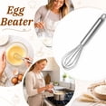 thumbnail image 2 of Stainless Steel Wire Whisk,Manual Balloon Egg Beater for Mixing,Blending and Whisking,Kitchen Utensil for Baking and Cooking, 2 of 6