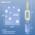 thumbnail image 3 of Jool Baby On-the-Go Diaper Disposal Bag Dispenser (Sage) + 3 Refill Rolls, 3 of 8