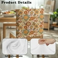 thumbnail image 7 of TSOVTHRID Bohemia Floral Orange Print Washable Chair Back Covers Dining Chair Protector Cover Elastic Chairs Slipcovers for Home Banquet Farmhouse Kitchen Dining Room, Set of 2, 7 of 7