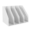 thumbnail image 3 of Magazine Desk Organizer File Organizer Holder Vertical Paper Foldable Letters Multi Compartment Sturdy Magazine File Organiser for Desktop D, 3 of 10