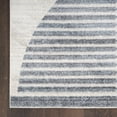 thumbnail image 6 of Nourison Astra Machine Washable 2' x 6' Ivory Blue Mid-Century Modern Indoor Flatweave Rug, 6 of 10