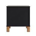 thumbnail image 6 of Leumius Nightstand for Bedroom,Wood Bedside Table with 2 Drawer & Solid Wood Legs,Small Storage Cabinet for Living Room,Black, 6 of 8