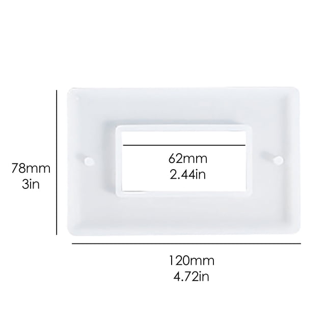 WHEANG Diy Silicone Molds Silicone Mould Epoxy Resin Mold Socket Panel Light Switch Cover Diy Craft Decor One Size Multi-Color