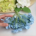 thumbnail image 3 of Hortensia azul de seda, flexible, lavable y limpiable para centros de mesa de boda, ramos de bricolaje, rosa, 3 of 5