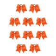 thumbnail image 3 of Jumpingount Banda para el cabello grande Nudo de lazo Goma elástica gruesa Ajustable Decorativo Sin enganches Coleta Titular Scrunchie sin costuras Naranja Naranja 10piezas Jumpingount CBP458603, 3 of 4